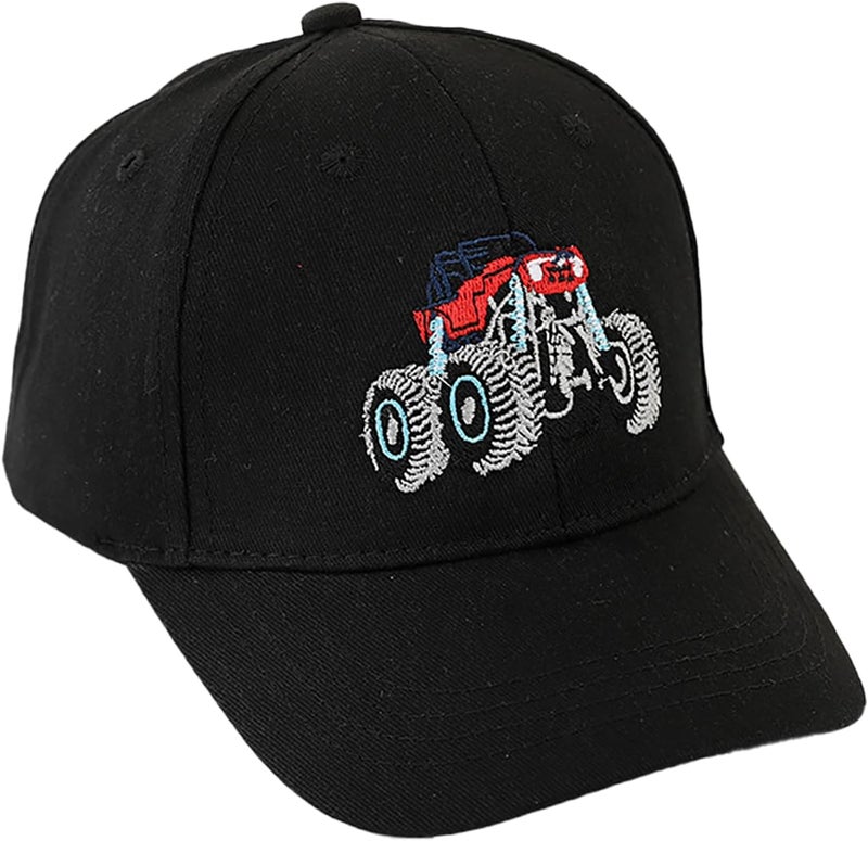 ACTLATI Embroidered Fire Truck Baseball Caps for Toddler Boys Girls Funny Cotton Hat Adjustable Dad Summer Sun Hat 3-8 Years - Image 1